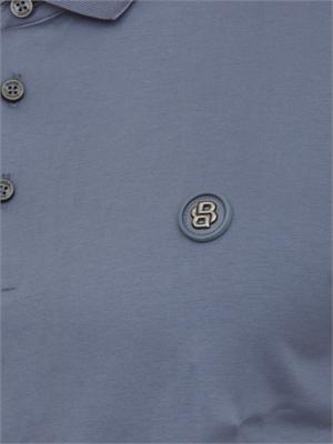 Polo BOSS uomo in cotone mercerizzato carta da zucchero in UOMO
