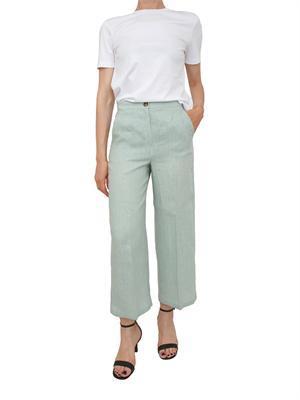 Pantalone EMMCLAVA Emme Marella in lino acquamarina in DONNA