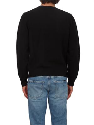 BOSS Maglia nera HUGO uomo in misto viscosa e lana in UOMO
