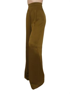 Pantaloni MSECONO Max Mara Studio in misto viscosa verde in DONNA
