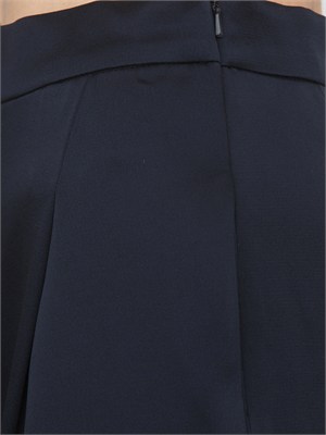 Pantaloni MSECONO Max Mara Studio in misto viscosa blu in DONNA
