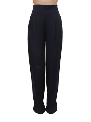 Pantaloni MSECONO Max Mara Studio in misto viscosa blu in DONNA