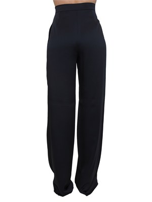 Pantaloni MSECONO Max Mara Studio in misto viscosa blu in DONNA