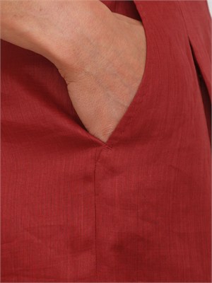 Pantalone rosso MSTTARTUFO Max Mara Studio in tela ramiÉ in DONNA