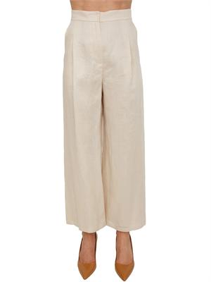 Pantalone beige MSTTARTUFO Max Mara Studio in tela ramiÉ in DONNA