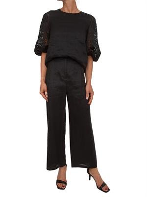 Pantalone nero MSTTARTUFO Max Mara Studio in tela ramiÉ in DONNA