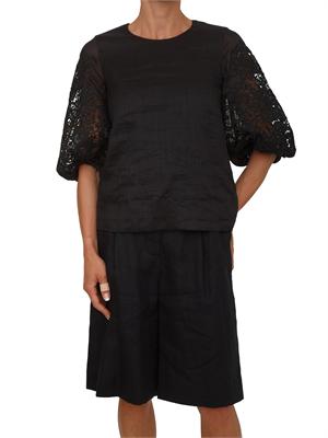 Blusa MSTORDINE Max Mara Studio in garza ramiÉ nera in DONNA