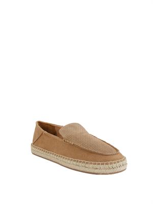 Espadrillas Boss uomo in pelle scamosciata beige in UOMO