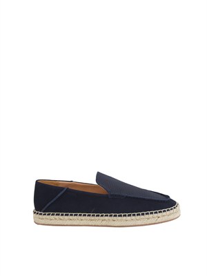 Espadrillas Boss uomo in pelle scamosciata blu in UOMO