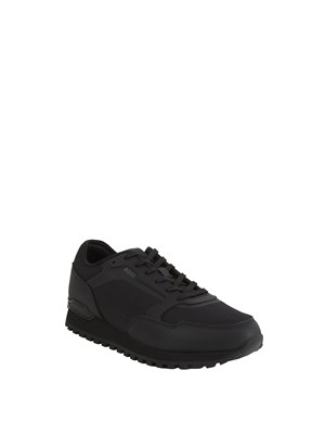 Sneakers nere Boss uomo in pelle e tessuto tecnico in UOMO