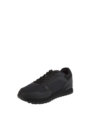 Sneakers nere Boss uomo in pelle e tessuto tecnico in UOMO