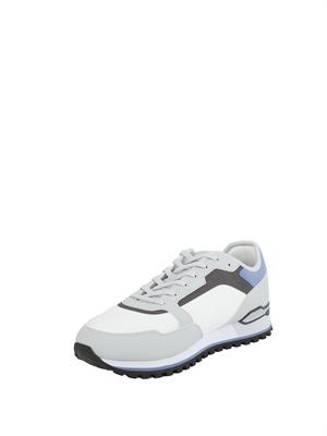 Sneakers grigie Boss uomo in pelle e tessuto tecnico in UOMO