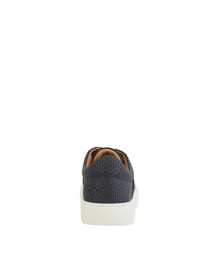 Sneakers Boss uomo in pelle blu in UOMO