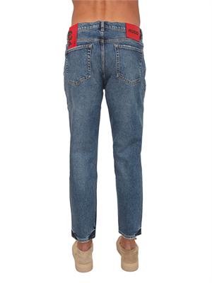 BOSS Jeans HUGO Uomo in denim medio effetto used in UOMO
