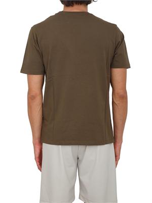 T-shirt C.P. Company in cotone verde kaki con logo in UOMO