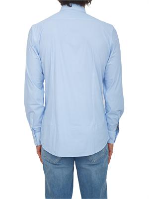 Camicia Liu Jo uomo in cotone azzurro microfantasia in UOMO