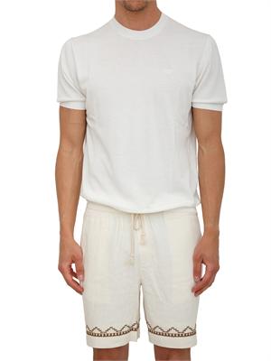 T-shirt Liu Jo uomo in crêpe di cotone bianco in UOMO