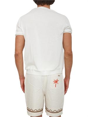 T-shirt Liu Jo uomo in crêpe di cotone bianco in UOMO