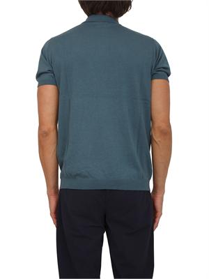 Polo maglia Liu Jo uomo in filato cotone e seta petrolio in UOMO