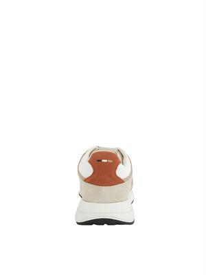 Sneakers beige BOSS uomo in mesh e suede in UOMO