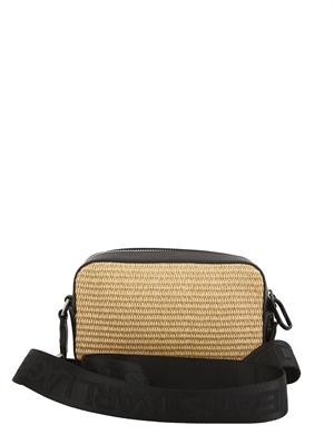 K.LAGERFELD Camera bag Karl Lagerfeld Jeans intrecciata beige in DONNA