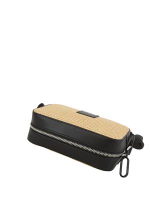 K.LAGERFELD Camera bag Karl Lagerfeld Jeans intrecciata beige in DONNA