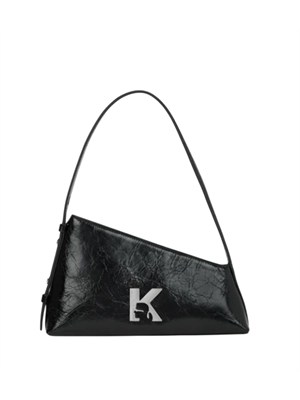 K.LAGERFELD Borsa geometrica Karl Lagerfeld Jeans in pelle nera in DONNA