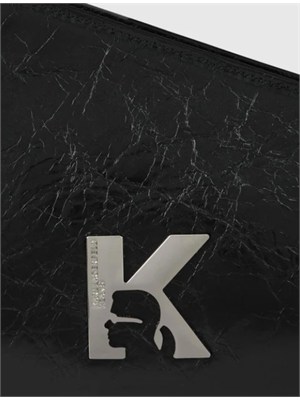 K.LAGERFELD Borsa geometrica Karl Lagerfeld Jeans in pelle nera in DONNA