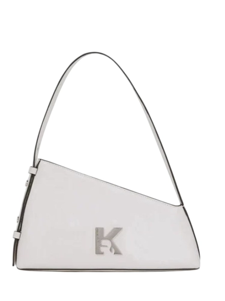 K.LAGERFELD Borsa geometrica Karl Lagerfeld Jeans in pelle bianca
