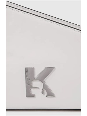 K.LAGERFELD Borsa geometrica Karl Lagerfeld Jeans in pelle bianca in DONNA