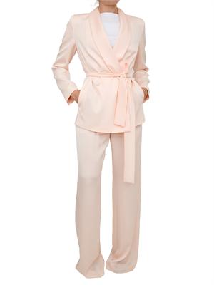 Pantalone MSEDIVO Max Mara Studio in satin rosa cipria in DONNA