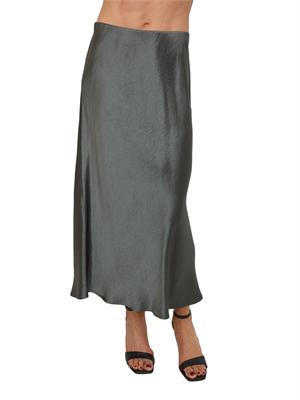 Gonna MMLALESSIO Max Mara MM in tessuto verde lucido in DONNA