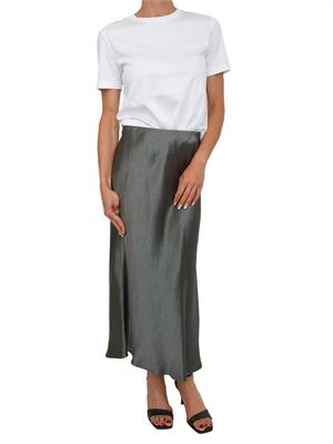 Gonna MMLALESSIO Max Mara MM in tessuto verde lucido in DONNA
