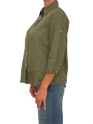 Camicia Emmgirello di Emme Marella in puro lino verde in DONNA