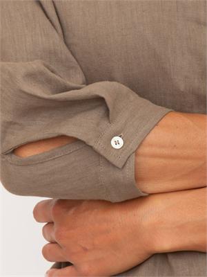 Camicia Emmgirello di Emme Marella in puro lino marrone in DONNA