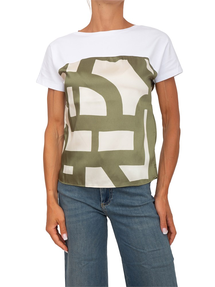 T-shirt Emmlampada Emme Marella in twill stampa