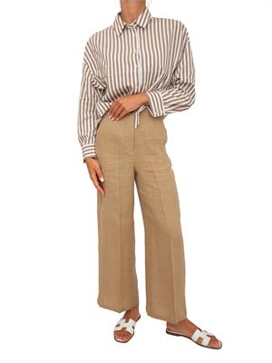 Camicia Emmuggioso di Emme Marella a righe beige in DONNA