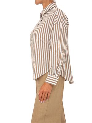 Camicia Emmuggioso di Emme Marella a righe beige in DONNA