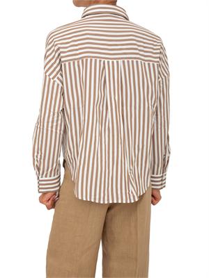 Camicia Emmuggioso di Emme Marella a righe beige in DONNA