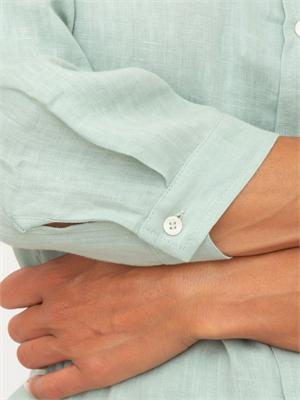 Camicia Emmgirello di Emme Marella in puro lino verde acqua in DONNA