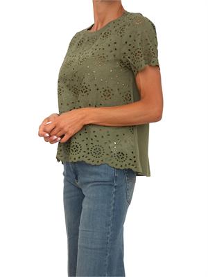 T-shirt verde Emmveletta di Emme Marella in cotone in DONNA