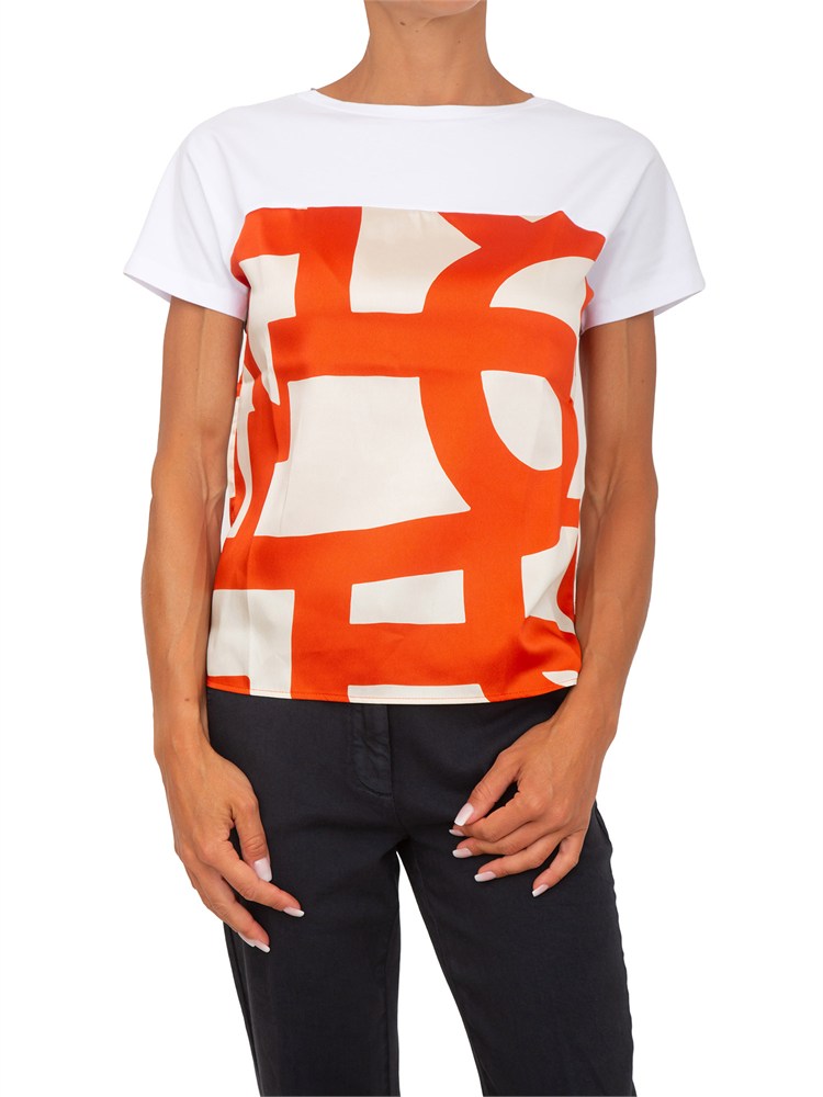 T-shirt Emmlampada Emme Marella in twill stampa