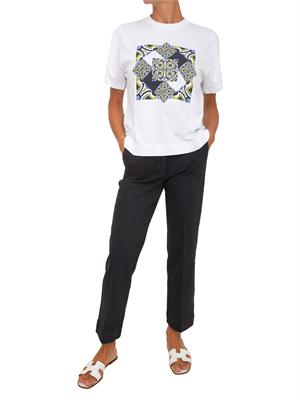 T-shirt bianca Emmparaggi Emme Marella con stampa in DONNA