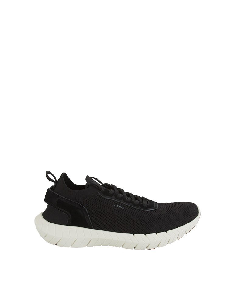Sneakers nere BOSS uomo con tomaia in maglia