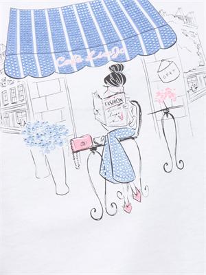 T-shirt bianca Liu Jo donna con stampa in DONNA