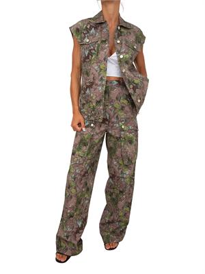Gilet Liu Jo donna stampa militare e micro borchie in DONNA