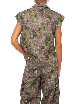Gilet Liu Jo donna stampa militare e micro borchie in DONNA