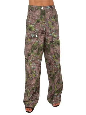 Pantaloni cargo Liu Jo donna stampa militare e borchie in DONNA