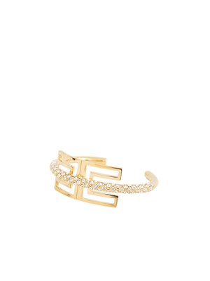 Bracciale Elisabetta Franchi in metallo dorato con strass in DONNA