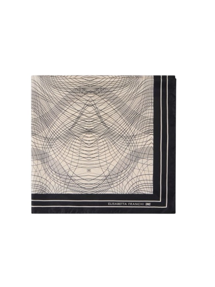 Foulard in seta Elisabetta Franchi nero burro